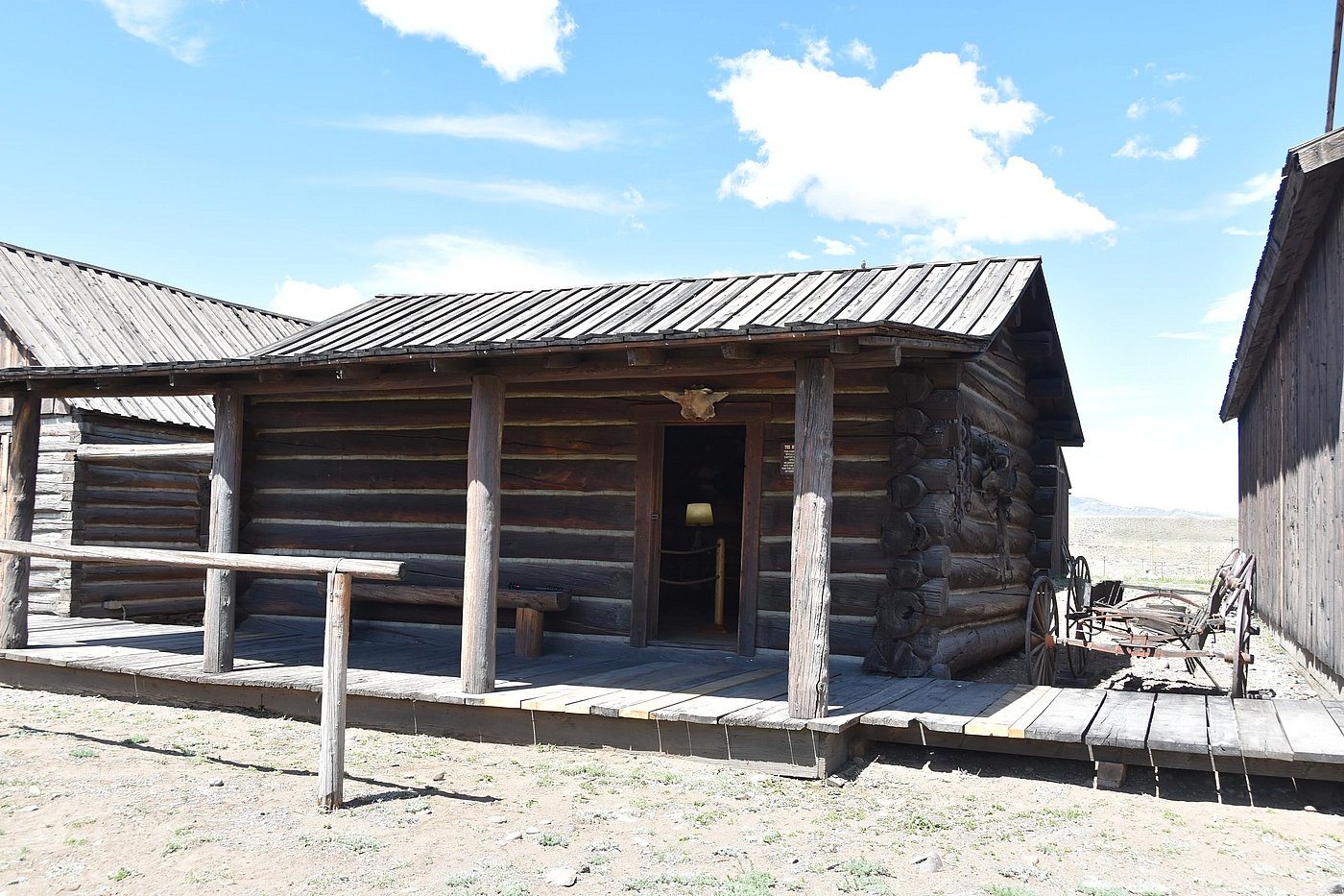 Exterior of the Carter Mountain cabin
