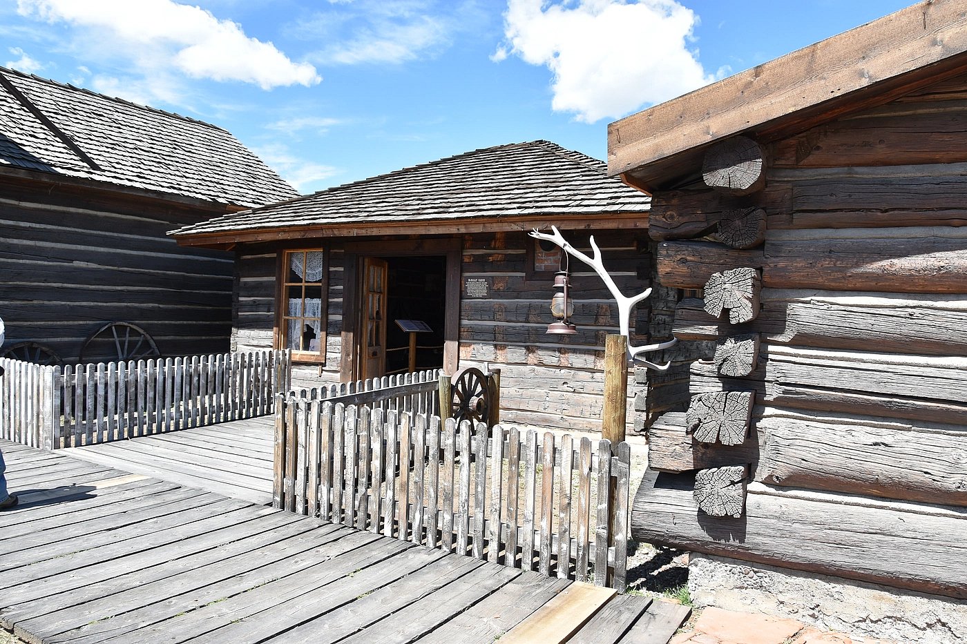 Exterior of the McNally cabin at Old Trail Town
