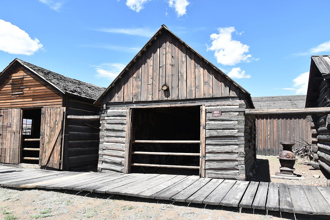 Exterior of the historic Sunshine Blacksmith cabin