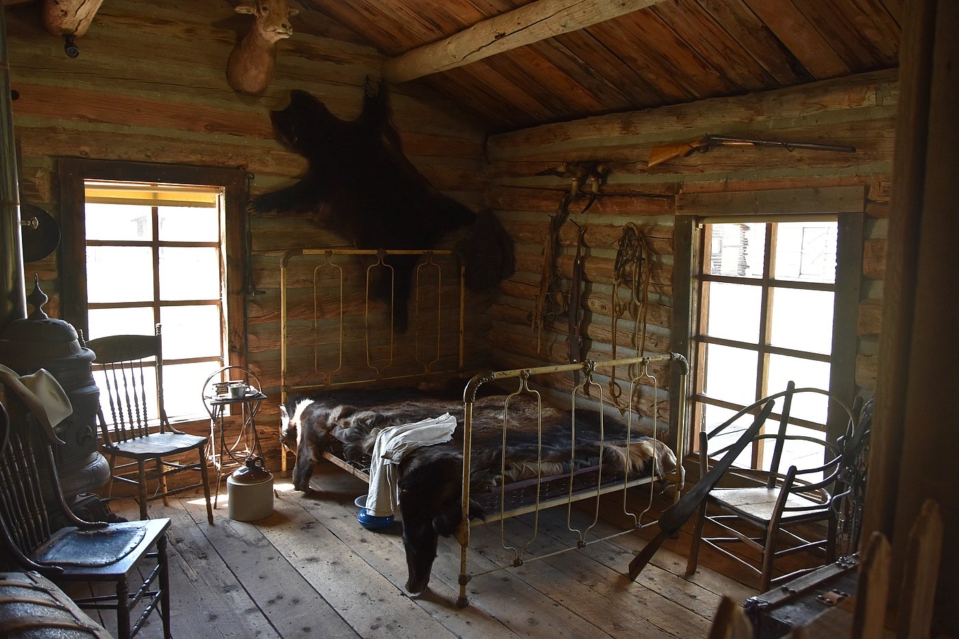 Famous 2-room cabin used by Butch Cassidy and the Sundance kid in Cody WY