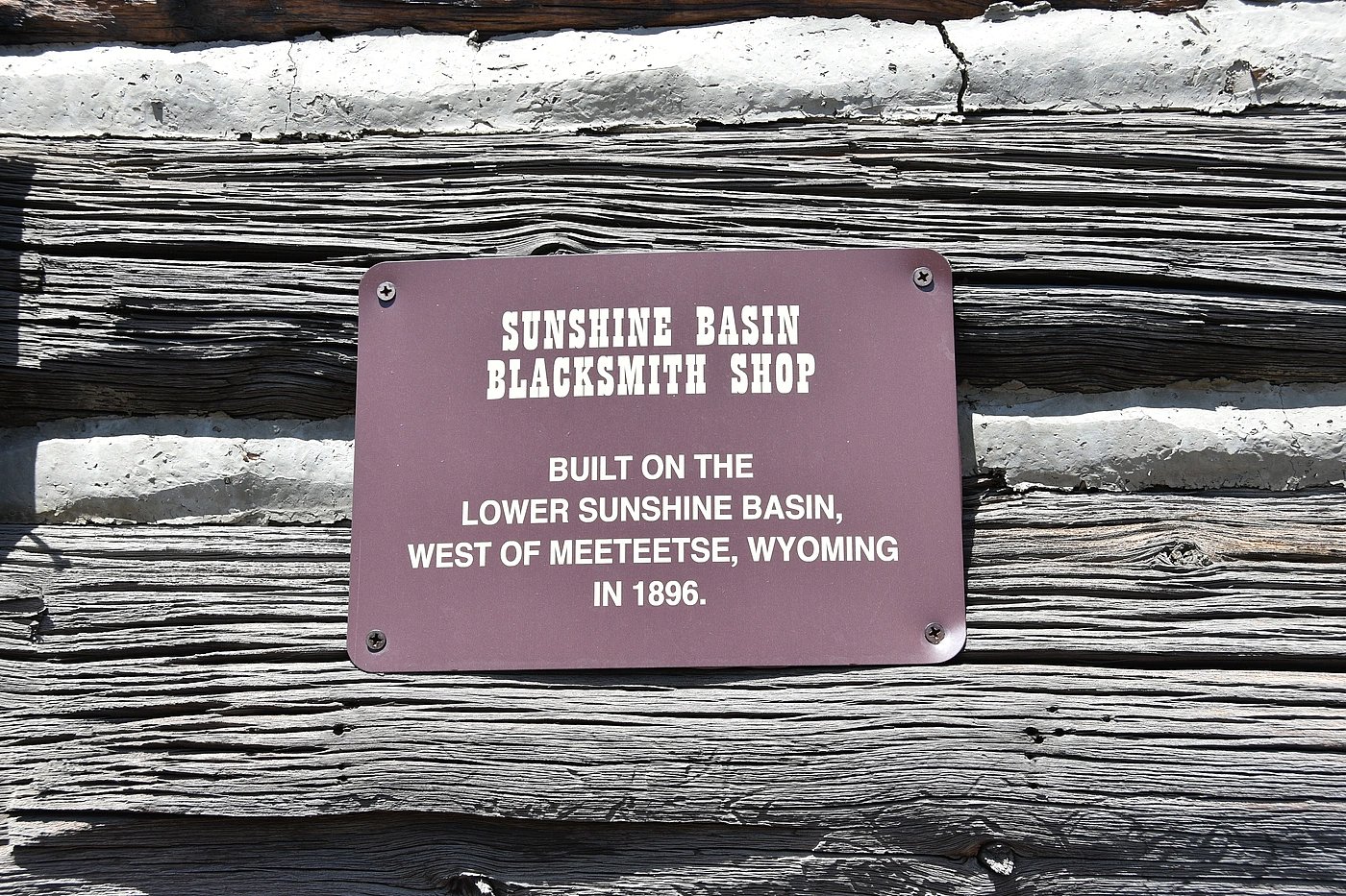 Historic cabins top attraction Sunshine Blacksmith label