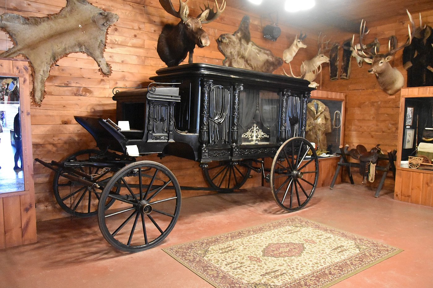 Horse-drawn hearse from the late 1800s