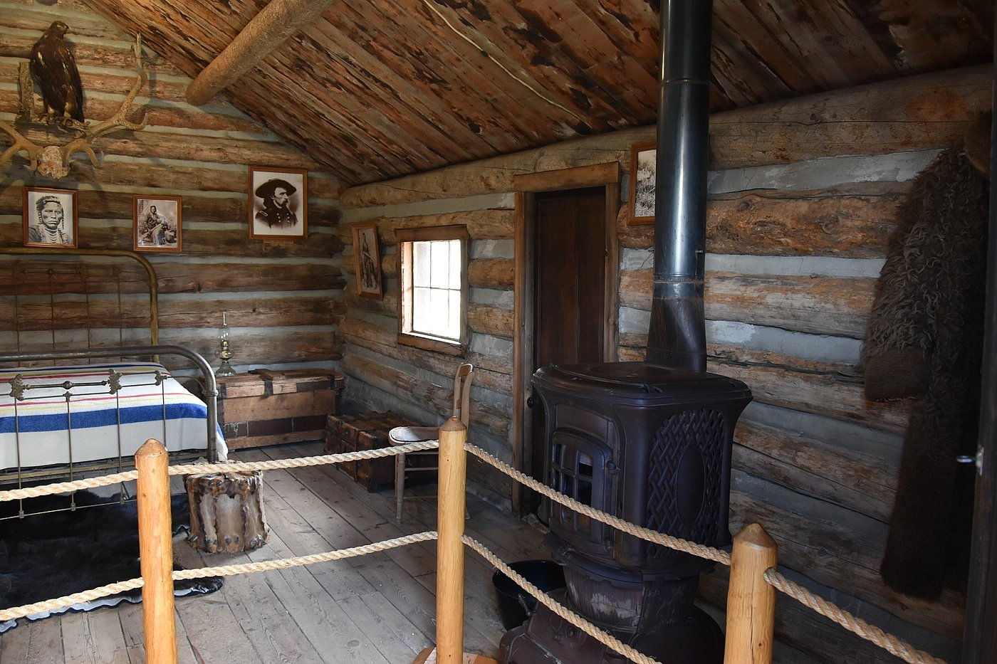 Inside Curleys cabin