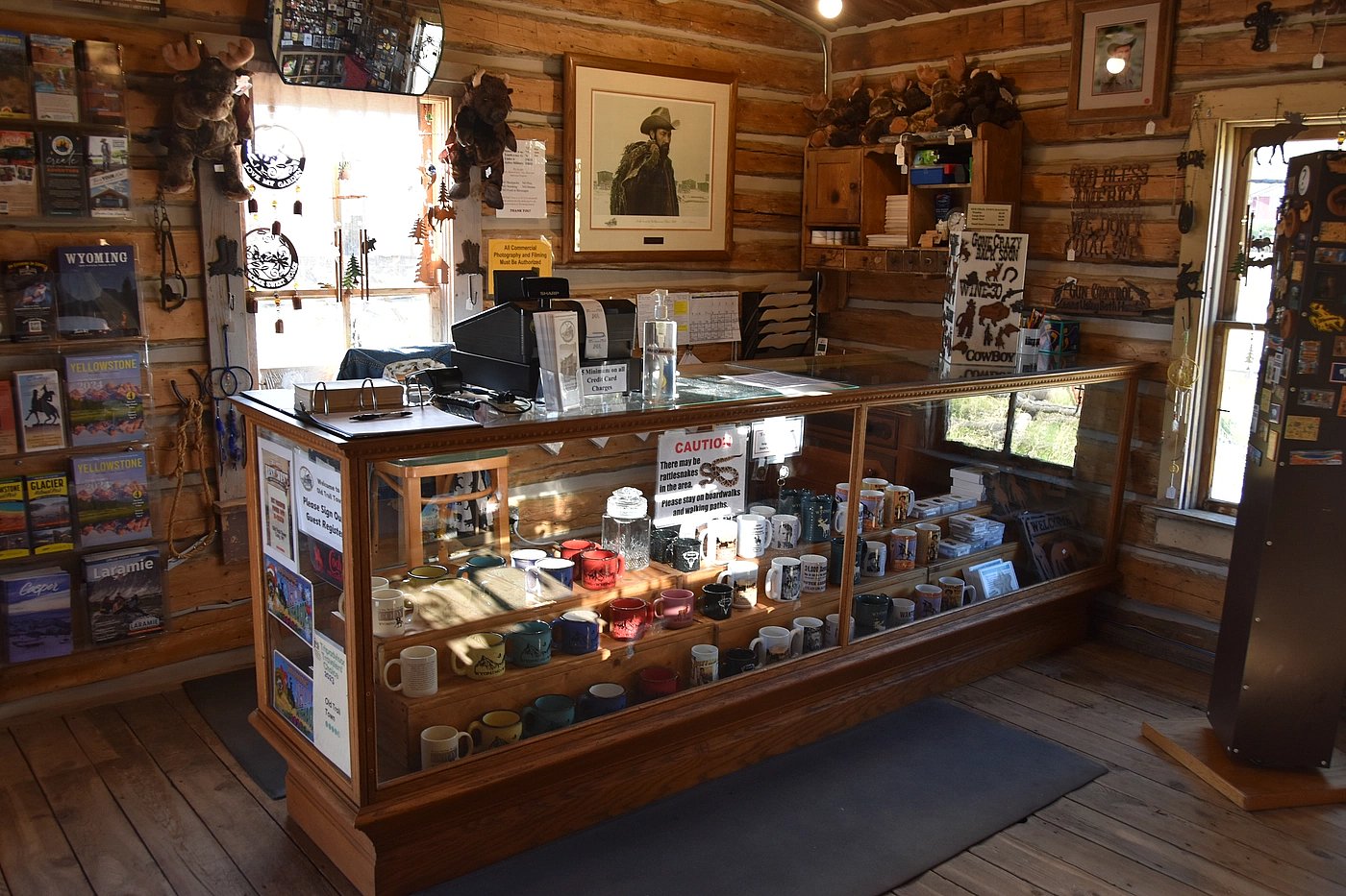 Inside the Marquette cabin and Gift Shop