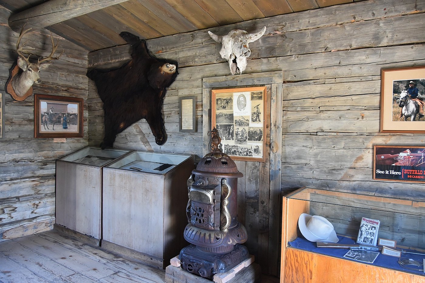 Inside the Wood River homestead cabin