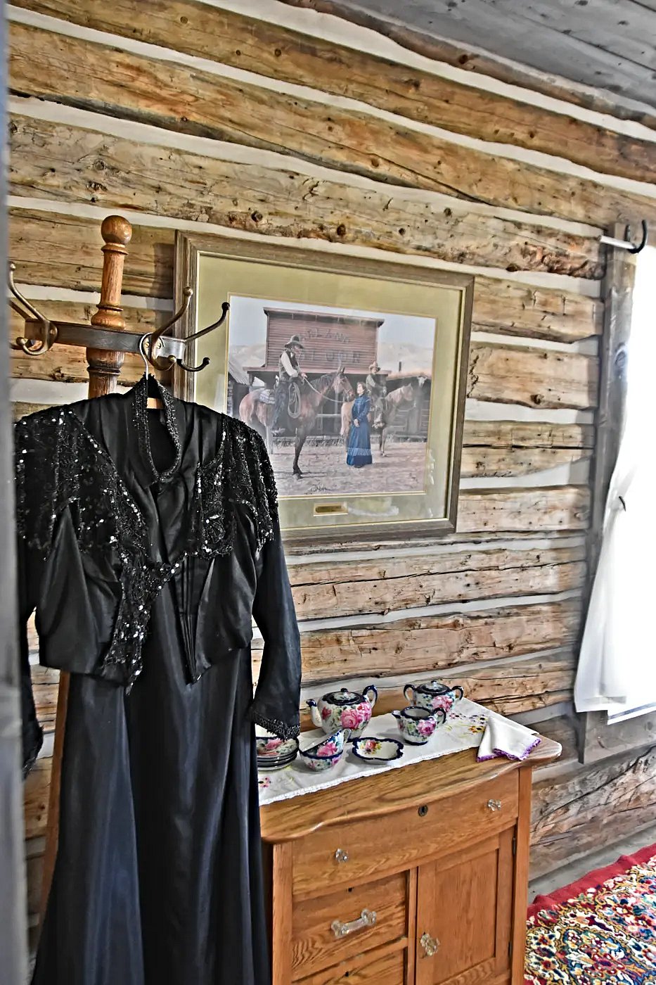Inside the brothel at Old Trail Town