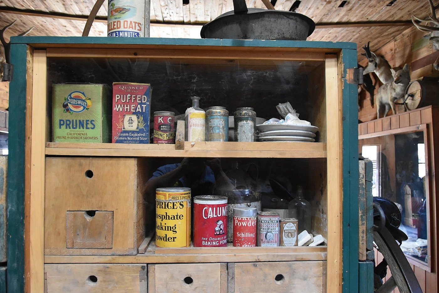 Inside the old time chuckwagon