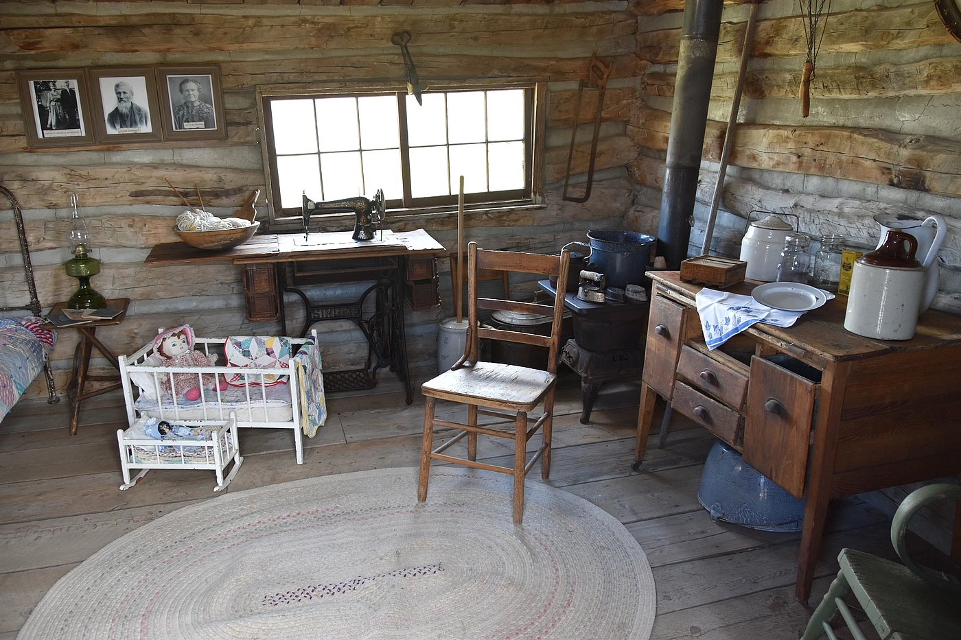 Interior of Morrison cabin wide angle