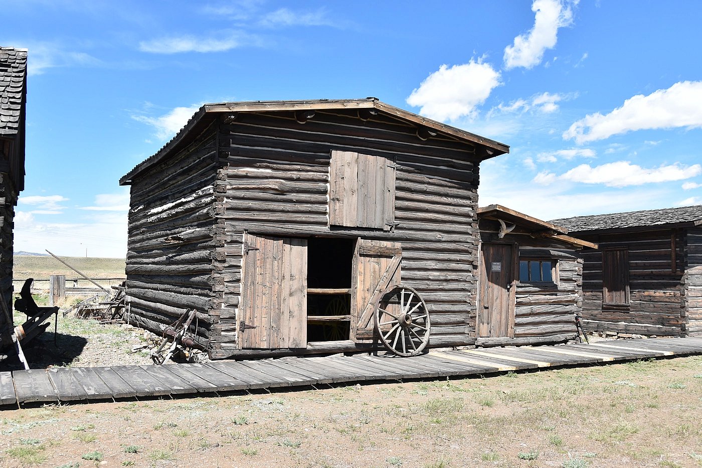 Livery stable from the 1800s at museum in Cody WY