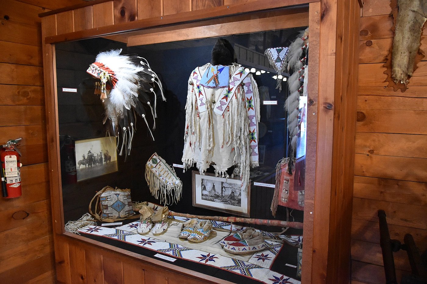 Native American headdress and clothing