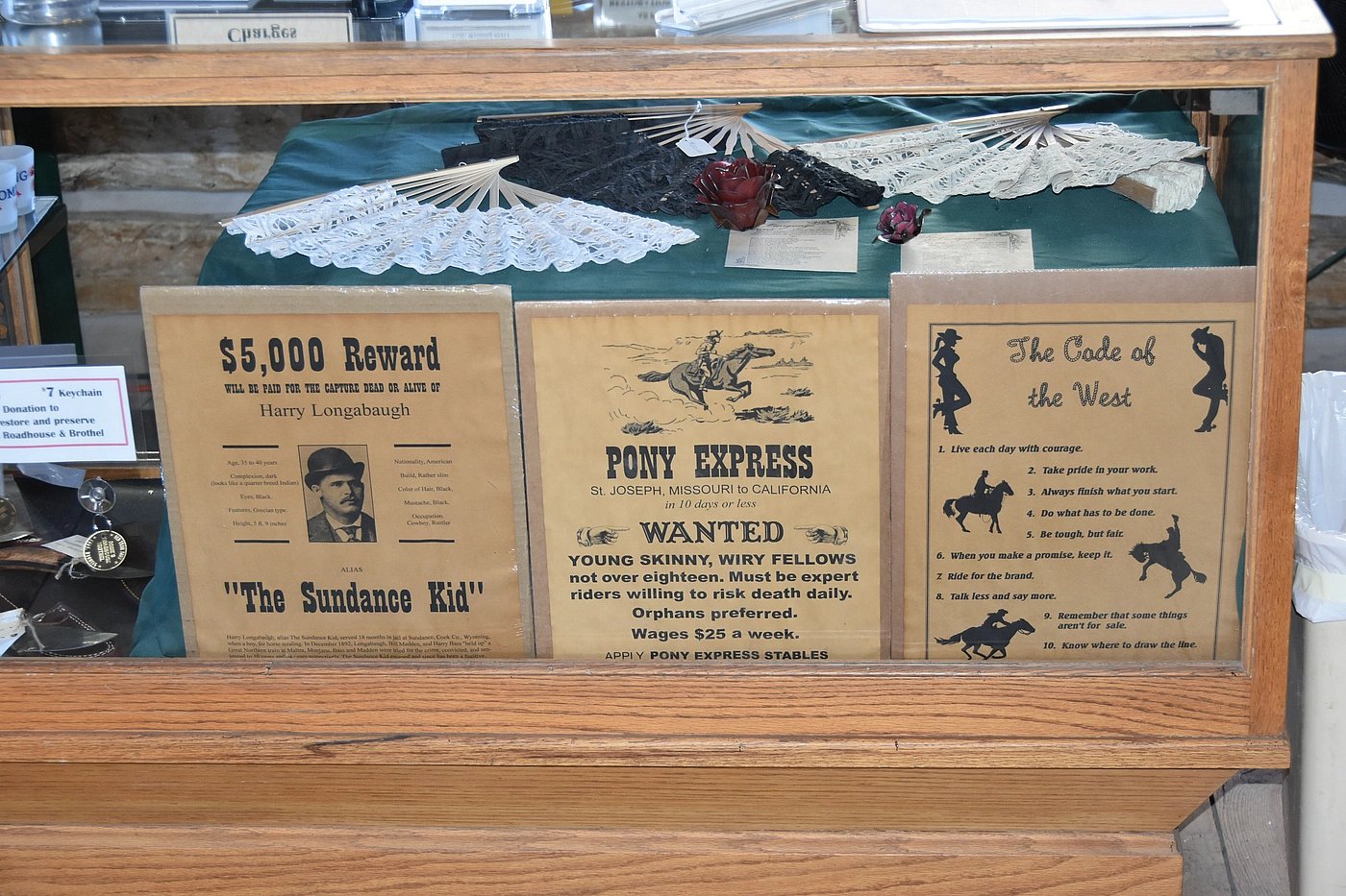 Old Trail Town posters and rules