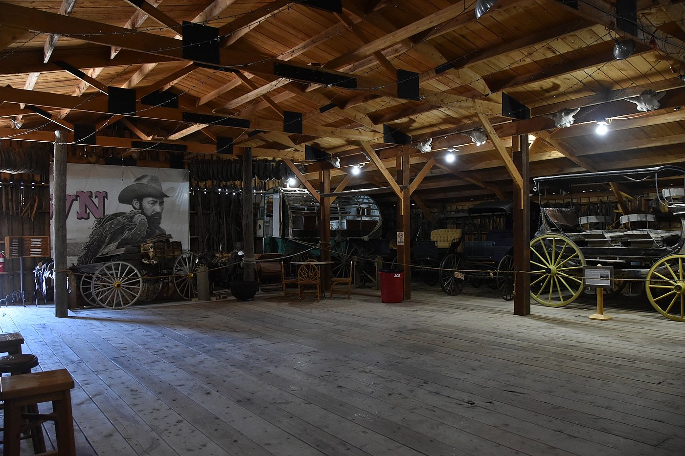 Old Trail Town top attraction inside the modern barn