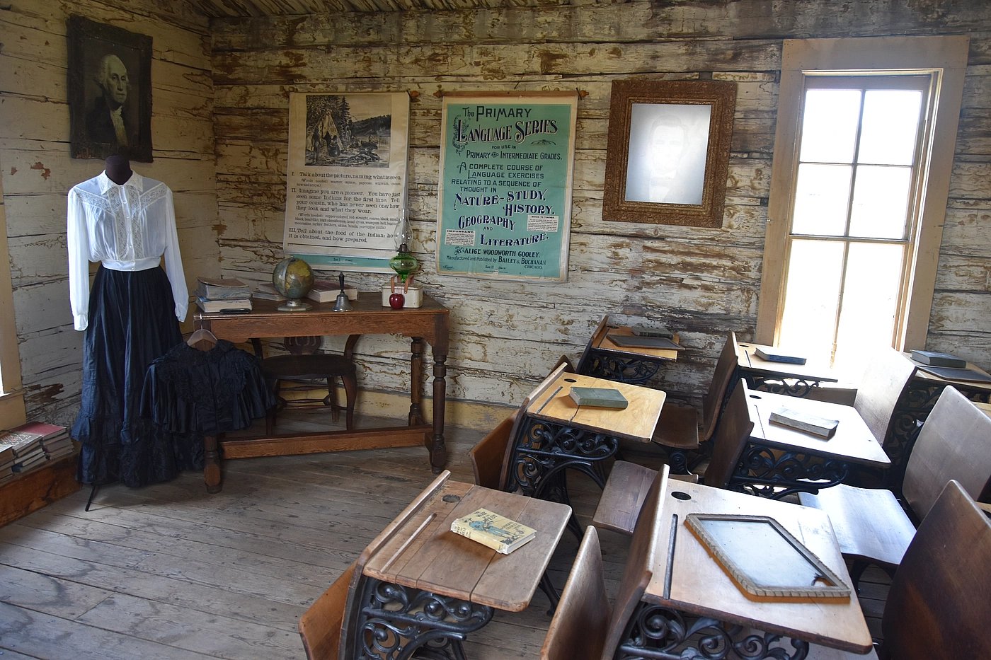One-room schoolhouse at Old Trail Town