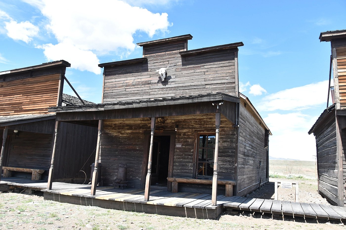 Outside the Burlington store at Old Trail Town