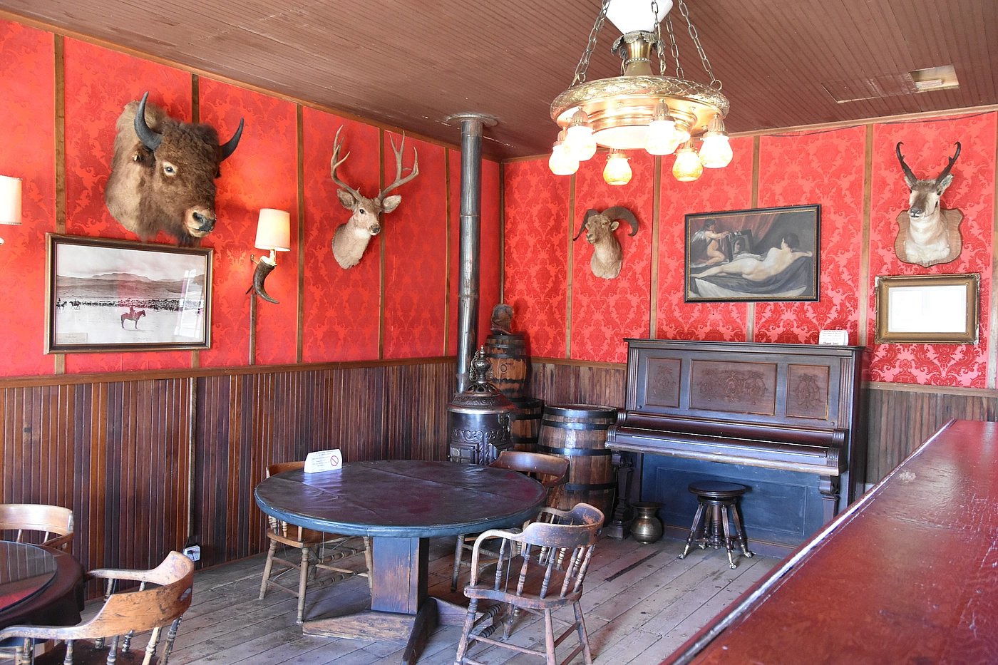 Wall decorations from an 1800s saloon