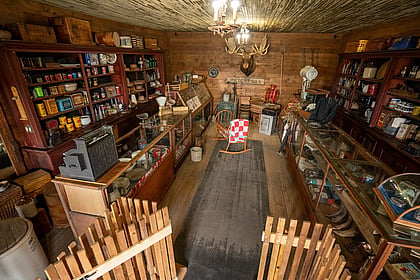 A recreation of the first store in Shell, Wyoming