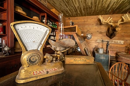 An authentic scale in a old western store