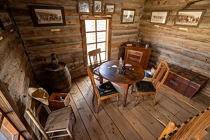 Authentic cabins with contemporary furnishings